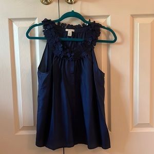 J Crew button up silk blouse